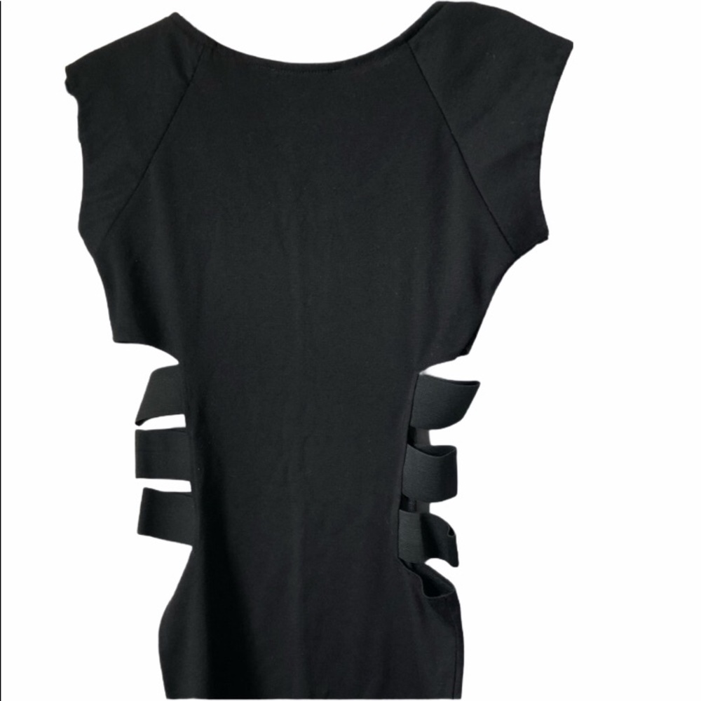 3/$30 Sexy Black Cutout Mini Bodycon Dress LBD Size M